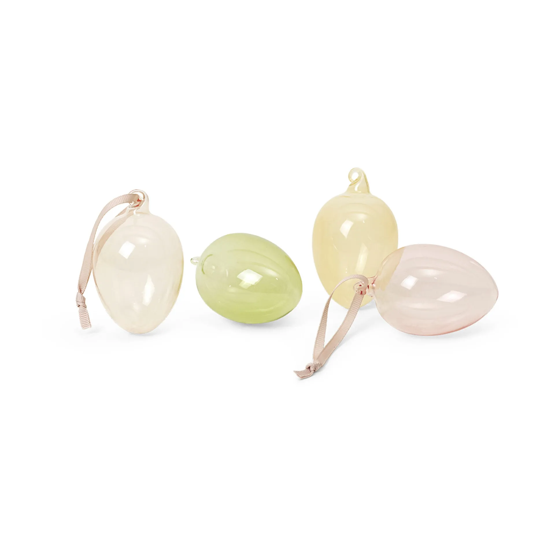 Glass easter eggs, lot de 4, Mixed light Ferm Living