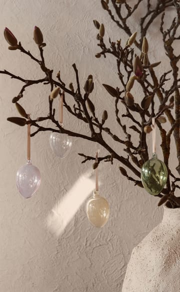 Glass easter eggs, lot de 4 - Mixed light - Ferm Living