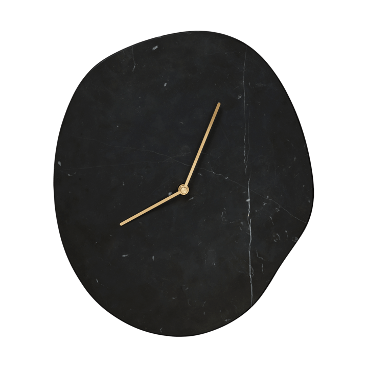 Horloge murale Melt 28x33 cm - Black marble - Ferm Living