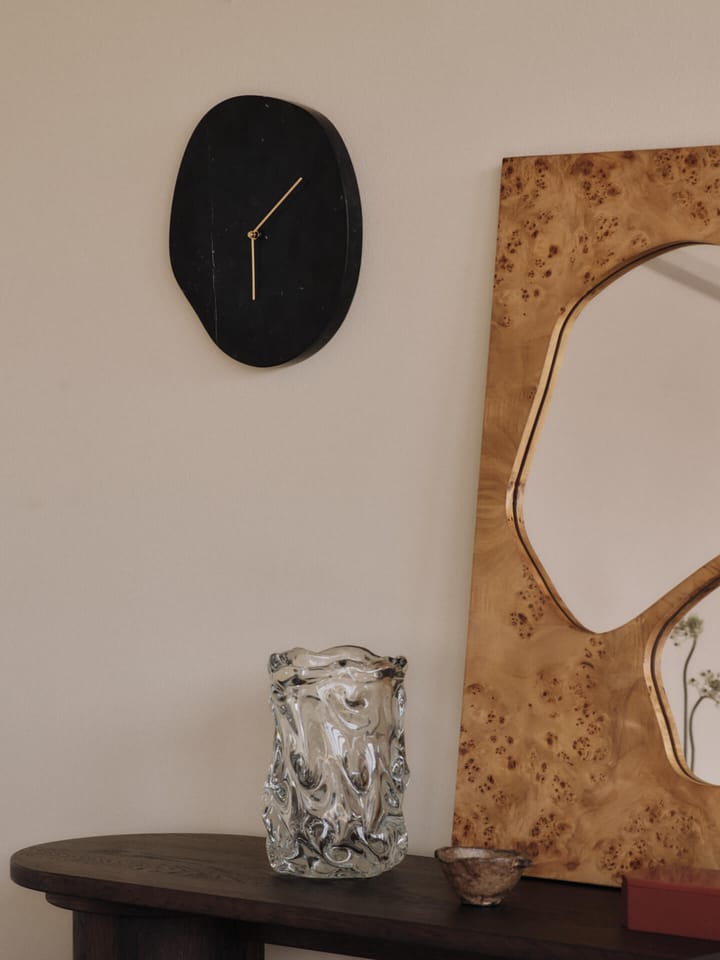 Horloge murale Melt 28x33 cm, Black marble Ferm Living