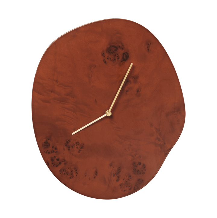 Horloge murale Melt 28x33 cm - Dark stained burl - Ferm Living