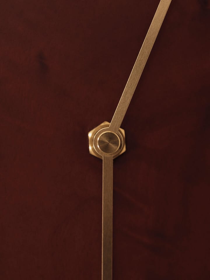 Horloge murale Melt 28x33 cm, Dark stained burl Ferm Living