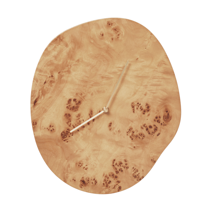Horloge murale Melt 28x33 cm - Natural burl - Ferm Living