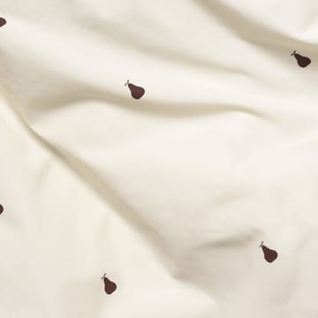 Housse de couette et taie d'oreiller Pear 140x200 cm - Off white-cinnamon - Ferm Living