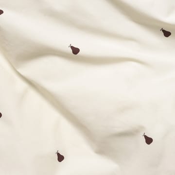 Housse de couette et taie d'oreiller Pear 140x200 cm - Off white-cinnamon - ferm LIVING