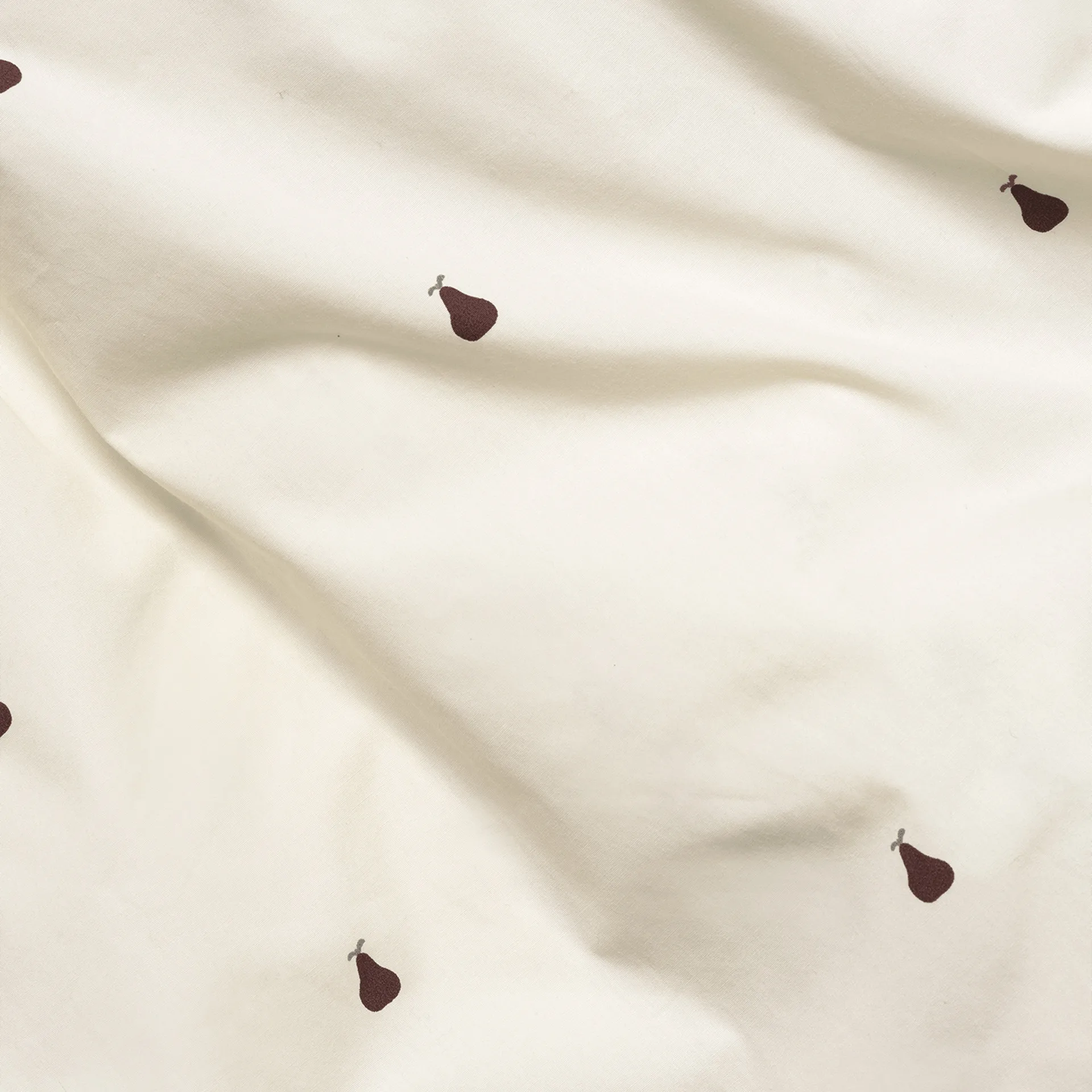 Housse de couette et taie d'oreiller Pear 70x100 cm, Off white-cinnamon Ferm Living