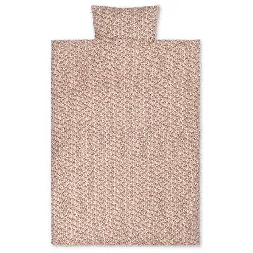 Housse de couette et taie d'oreiller Strawberry Field - 100x140 cm - Ferm Living