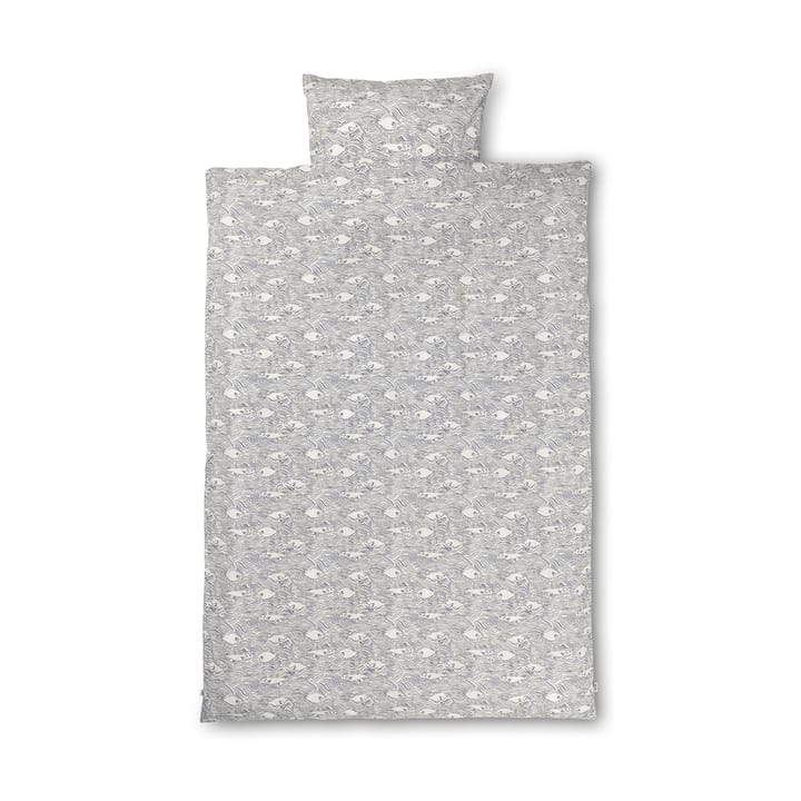 Housse de couette et taie d'oreiller Stream 100x140 cm, Off white Ferm Living