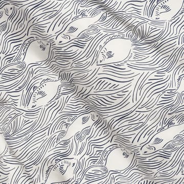 Housse de couette et taie d'oreiller Stream 140x200 cm - Off white - Ferm Living