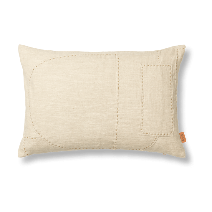 Housse de coussin Darn 40x60 cm - Naturel - ferm LIVING