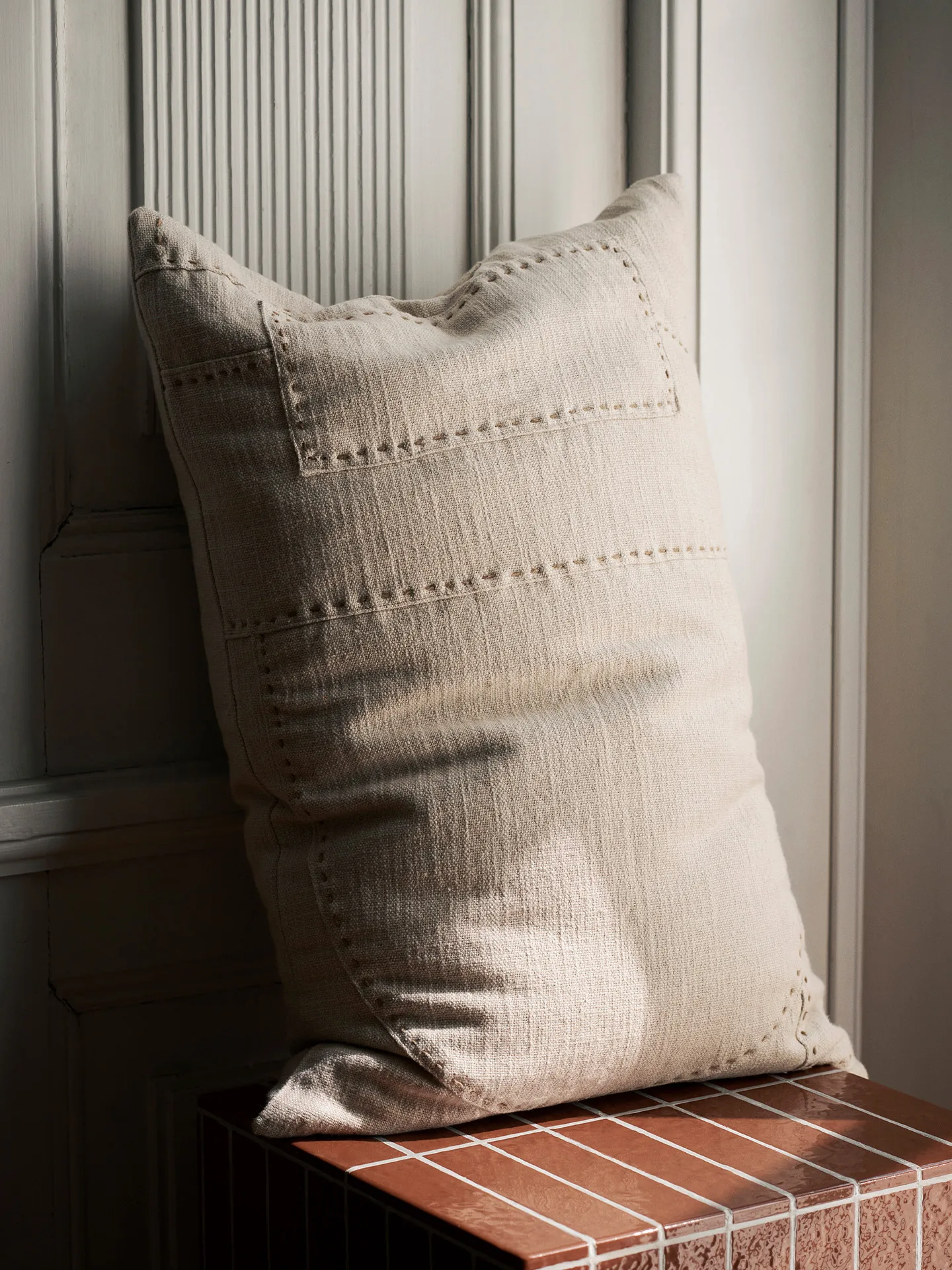Housse de coussin Darn 40x60 cm, Naturel Ferm Living