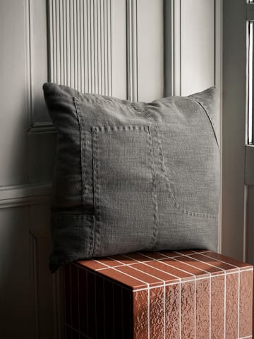 Housse de coussin Darn 50x50 cm - Gris bleu - ferm LIVING