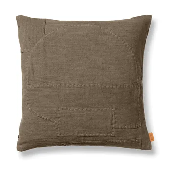 Housse de coussin Darn 50x50 cm - Taupe foncé - Ferm Living