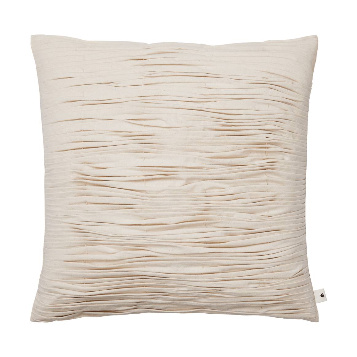 Ferm Living Housse de coussin Falda smockée 50x50 cm Undyed