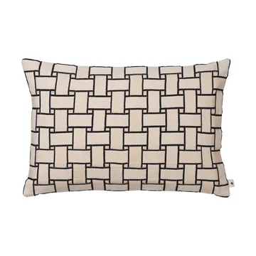 Housse de coussin Lattice - Off-white-black, 40x60 cm - Ferm Living