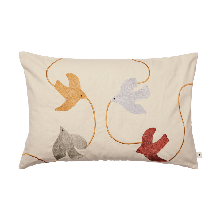 Housse de coussin Swif bird brodée 40x60 cm - Multi - Ferm Living