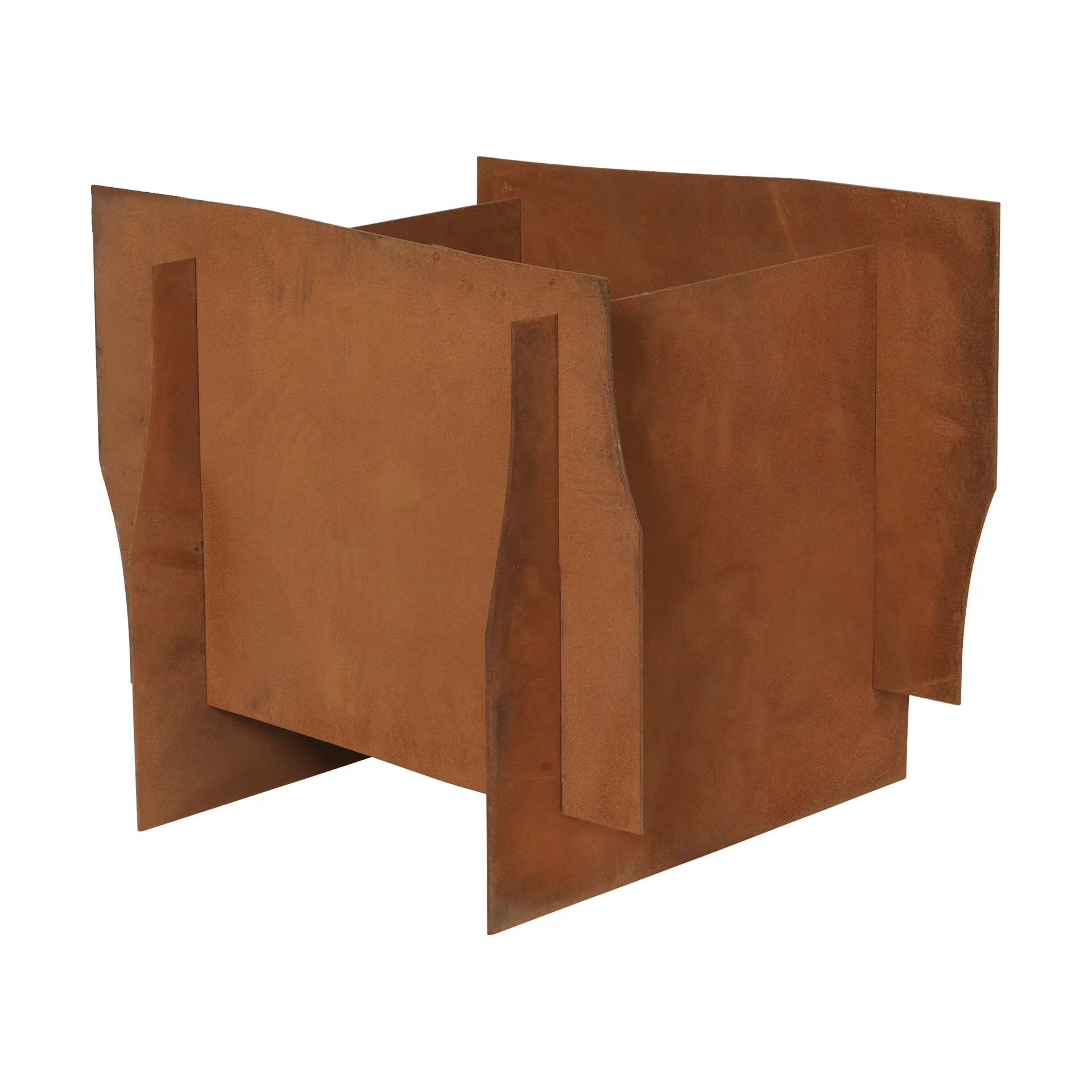 Jardinière Lapel planter, Rust, 33x35x38 cm Ferm Living