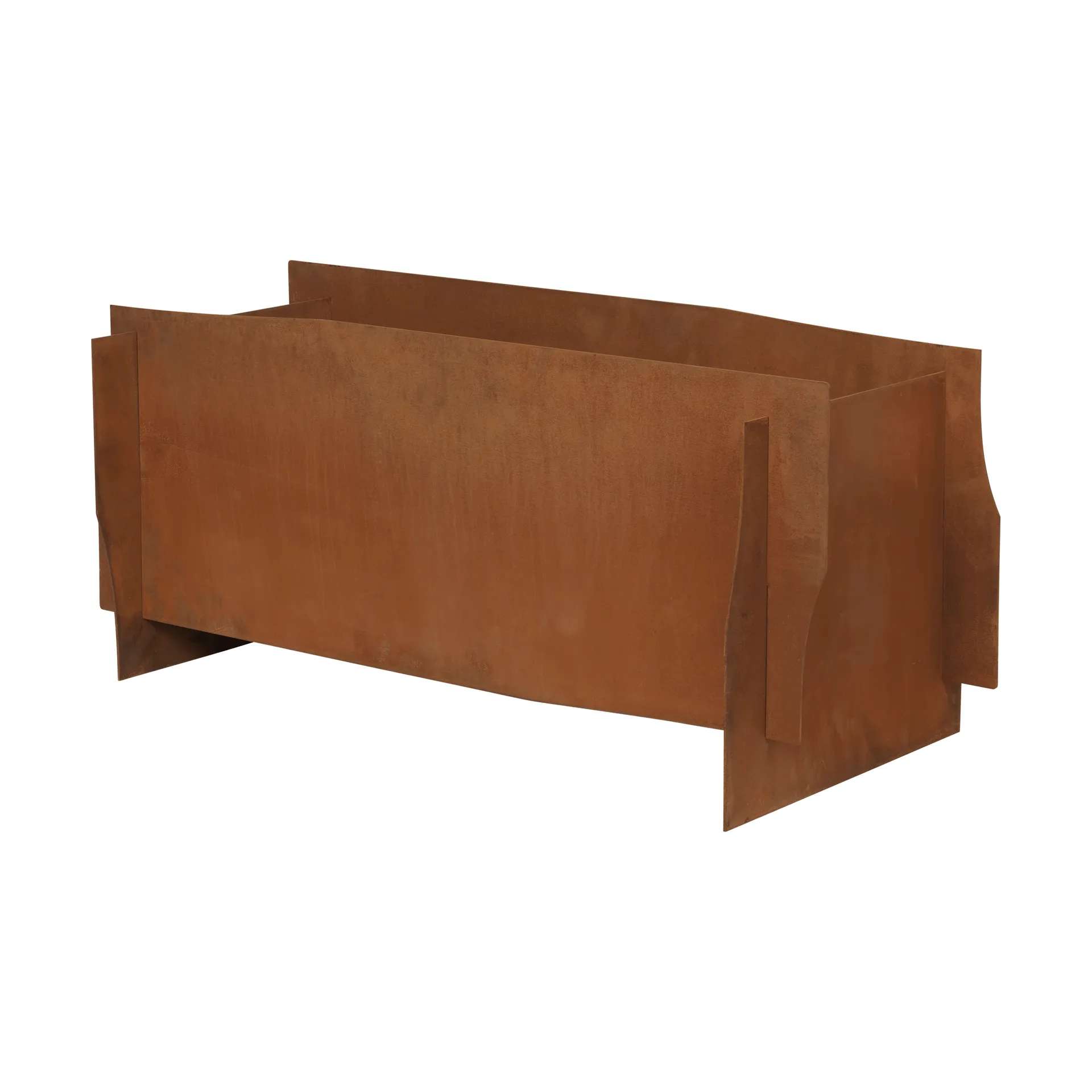 Jardinière Lapel planter, Rust, 33x35x75 cm Ferm Living