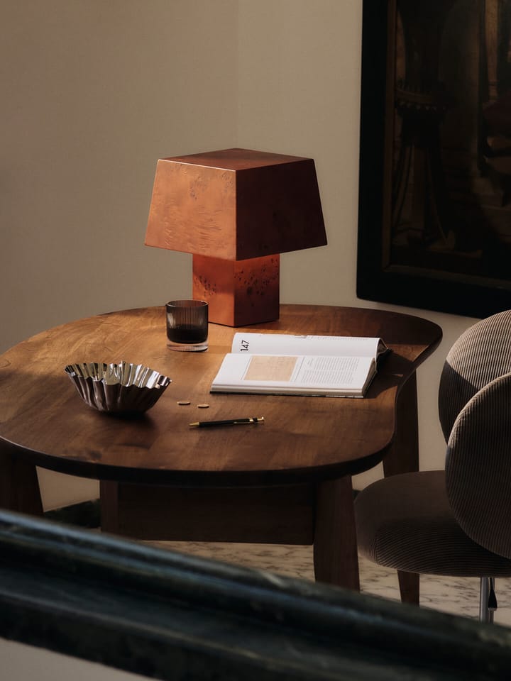 Lampe de table Burl 33 cm, Dark stained burl Ferm Living