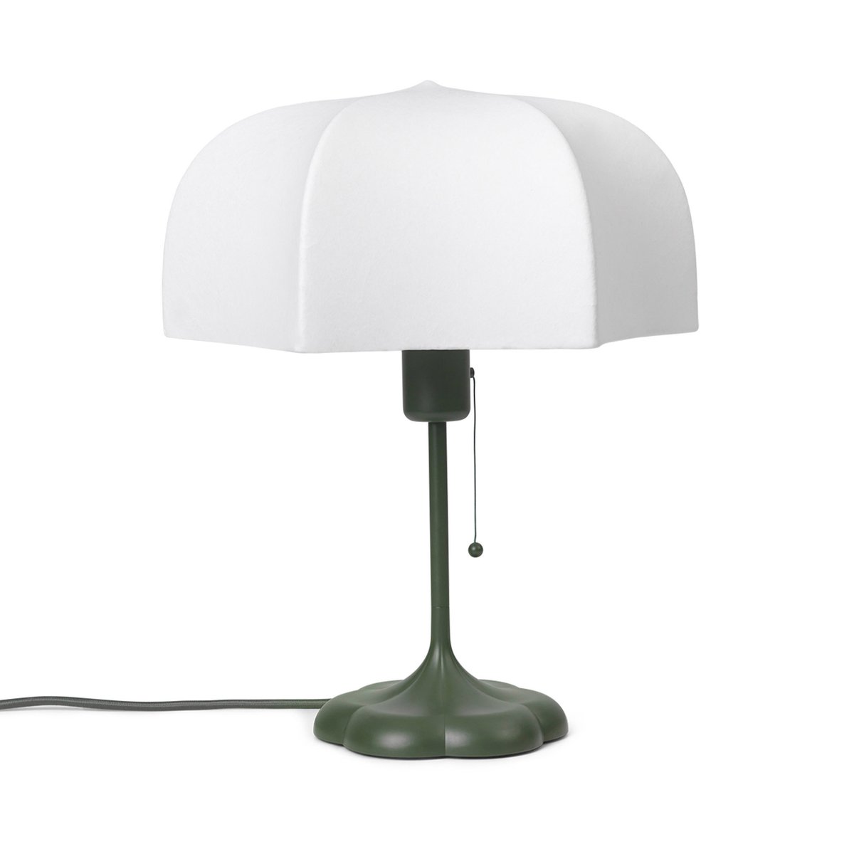 Ferm Living Lampe de table Poem Ø 30x42 cm White-grass green