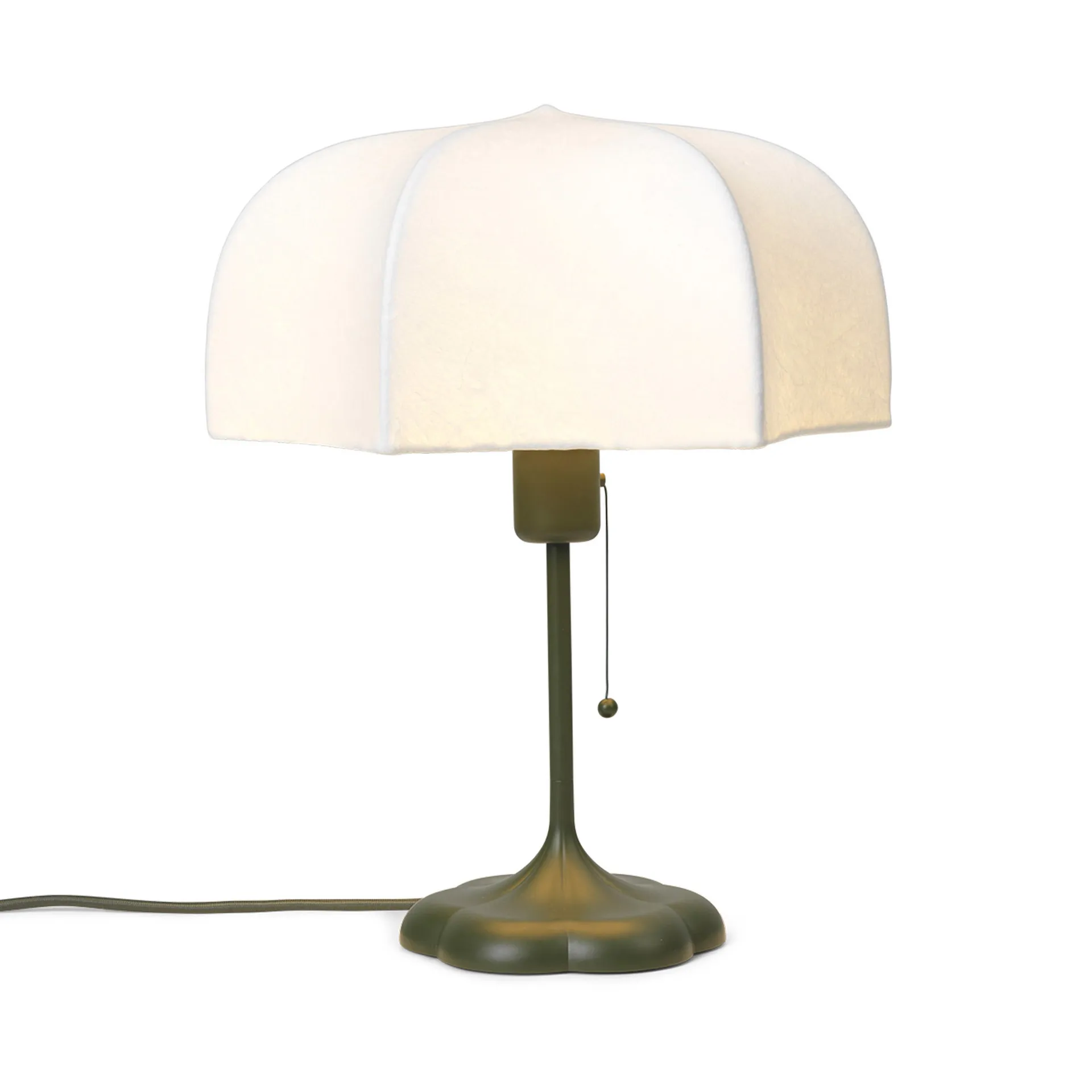 Lampe de table Poem Ø 30x42 cm, White-grass green Ferm Living