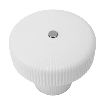 Lampe de table portable Ripple 10 cm - White - Ferm Living