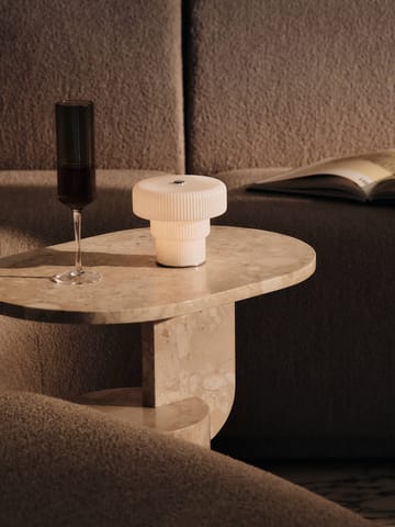 Lampe de table portable Ripple 10 cm - White - Ferm Living