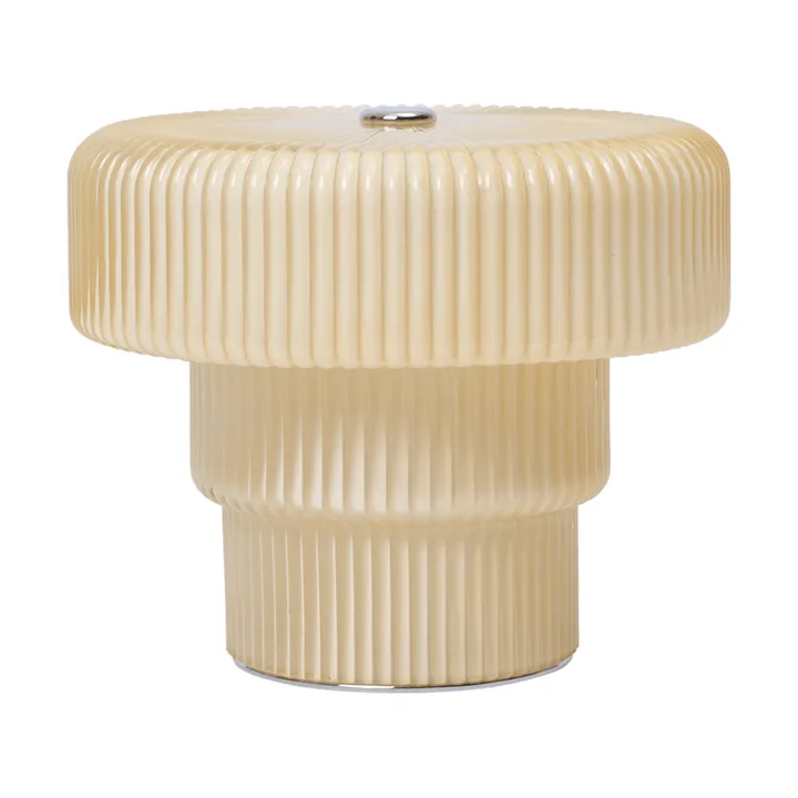 Lampe de table portable Ripple - Avoine, 10cm - Ferm Living