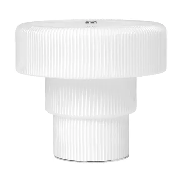 Lampe de table portable Ripple - Blanc, 16,5 cm - Ferm Living