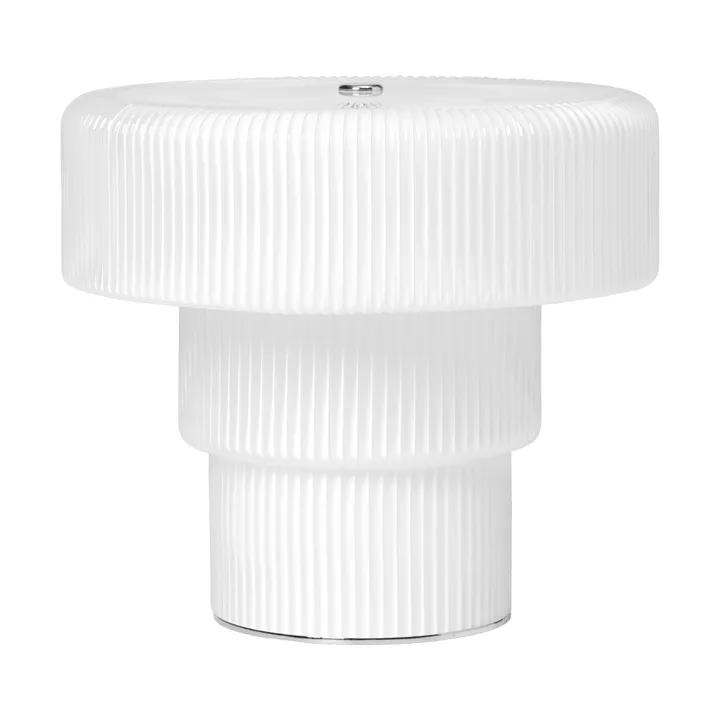Lampe de table portable Ripple - Blanc, 16,5 cm - Ferm Living