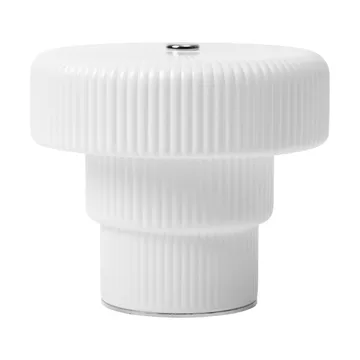 Lampe de table portable Ripple - White, 10cm - Ferm Living