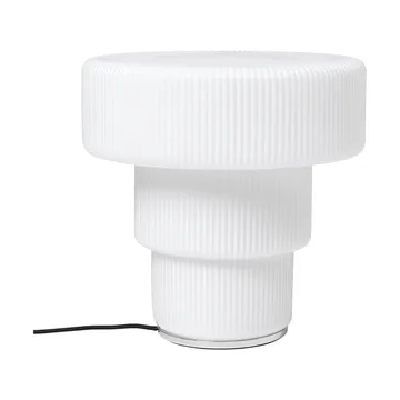 Lampe de table Ripple - White, Ø28x28 cm - Ferm Living