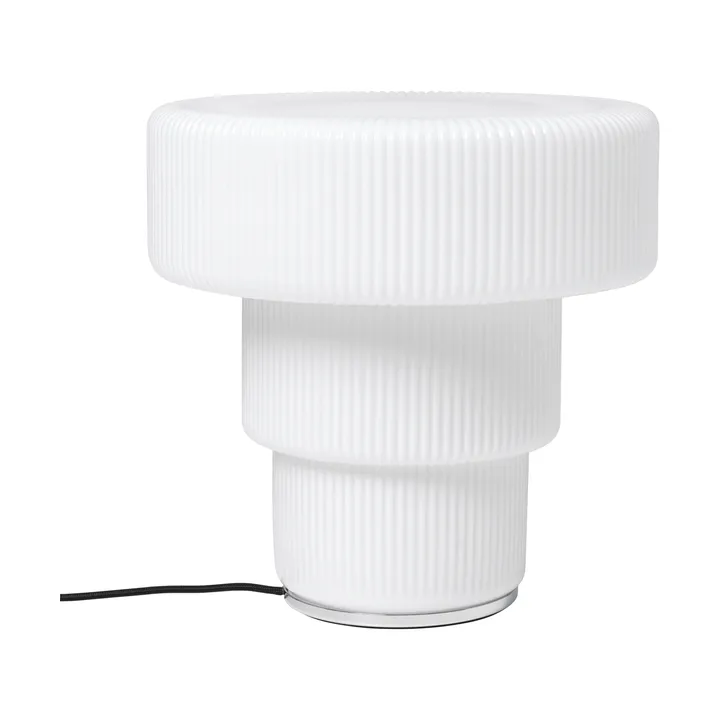 Lampe de table Ripple - White, Ø28x28 cm - Ferm Living