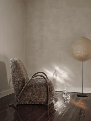 Lampe sur pied Kurbis high - Natural-black - Ferm Living