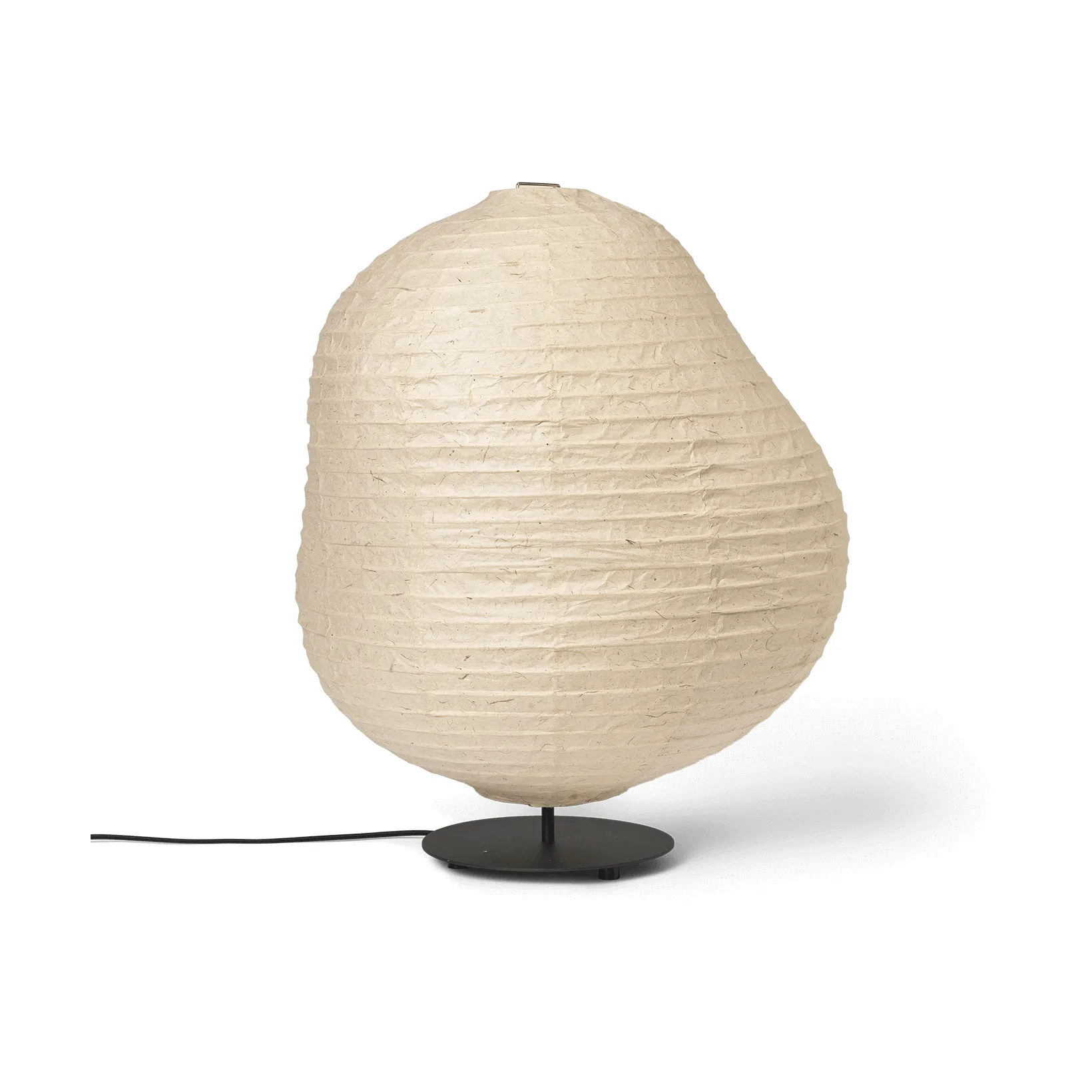 Lampe sur pied Kurbis low, Natural-black Ferm Living