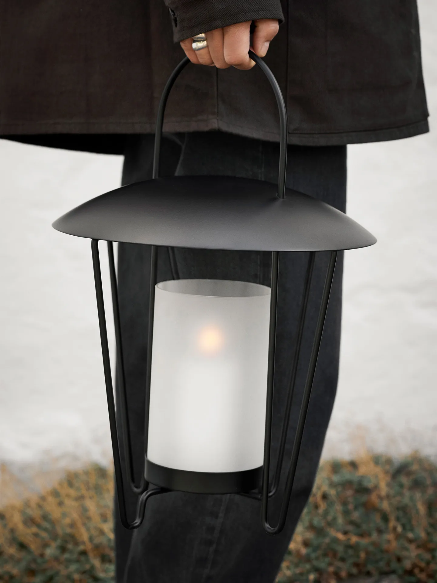 Lanterne Abri, Noir Ferm Living