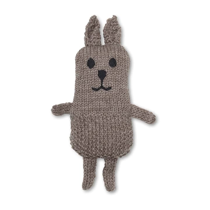 Lapin tricoté pour bébé Lee merino, Gris beige Ferm Living