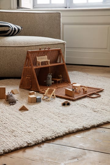 Lapin tricoté pour bébé Lee merino - Gris beige - Ferm Living
