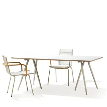 Lit banquette Turn - tissu fiord by kvadrat dark grey, structure noire - Ferm Living