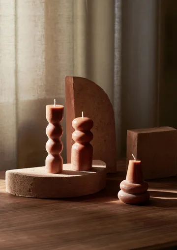 Lot de 3 bougies Torno Ø4 cm - Ambre - Ferm Living