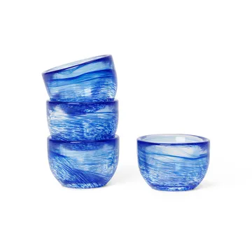 Lot de 4 coquetiers Tinta Ø4,8 cm - Bleu - Ferm Living
