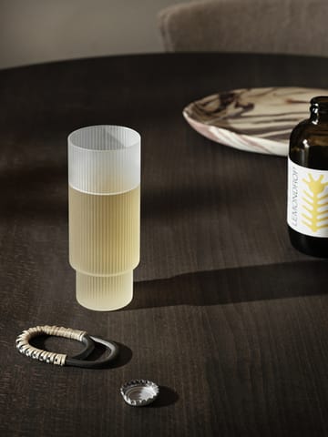 Lot de 4 Verres à long drink Ripple - Frosted - Ferm Living