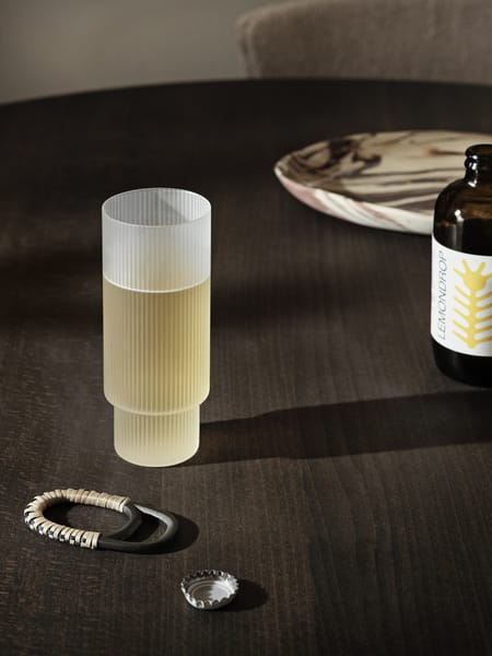 Lot de 4 Verres à long drink Ripple, Frosted Ferm Living