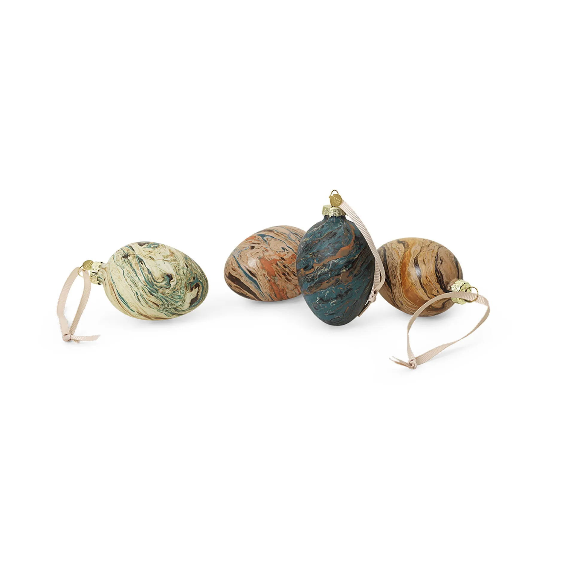Marble easter eggs, lot de 4, Mixed Ferm Living