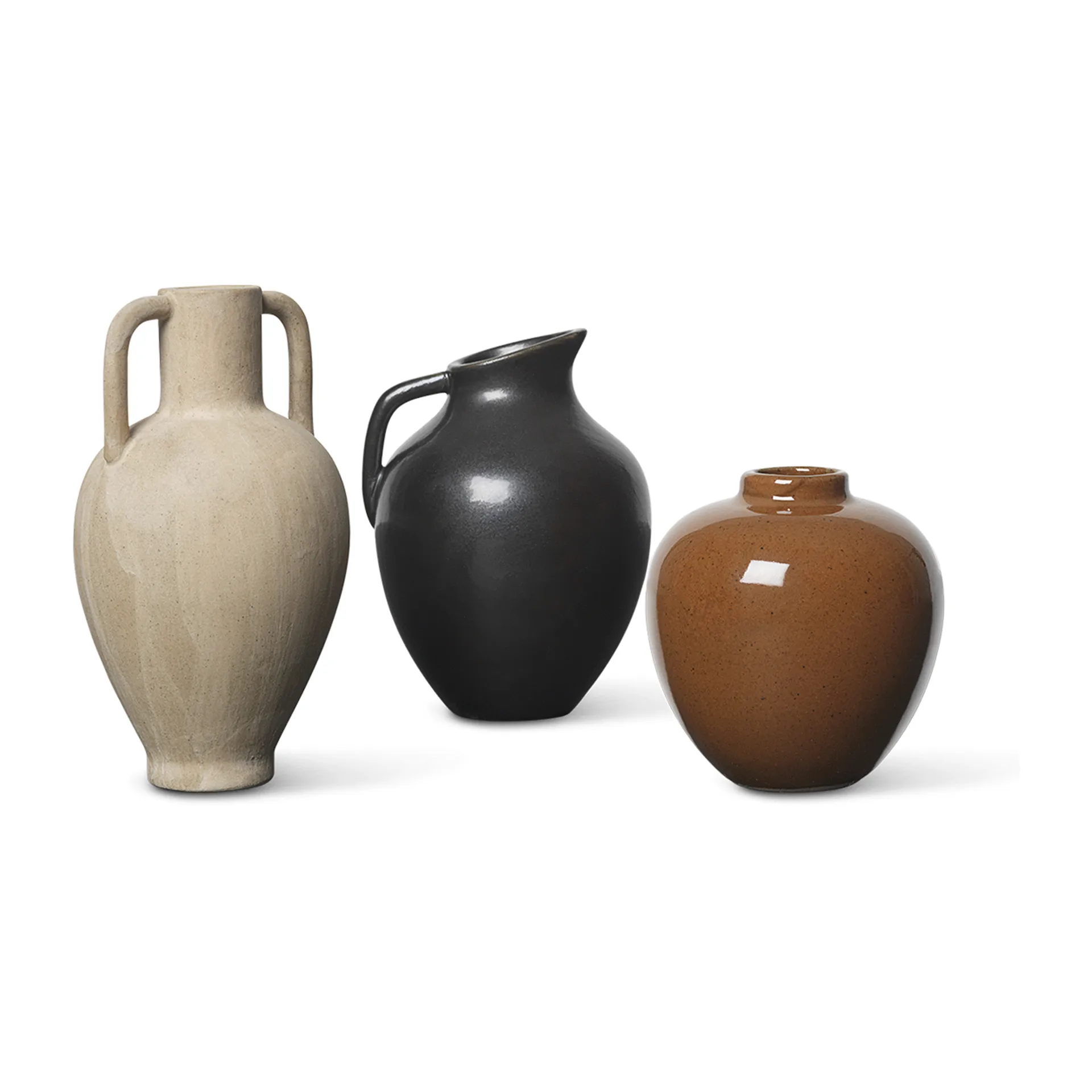 Mini vase Ary moyen, Charcoal Ferm Living
