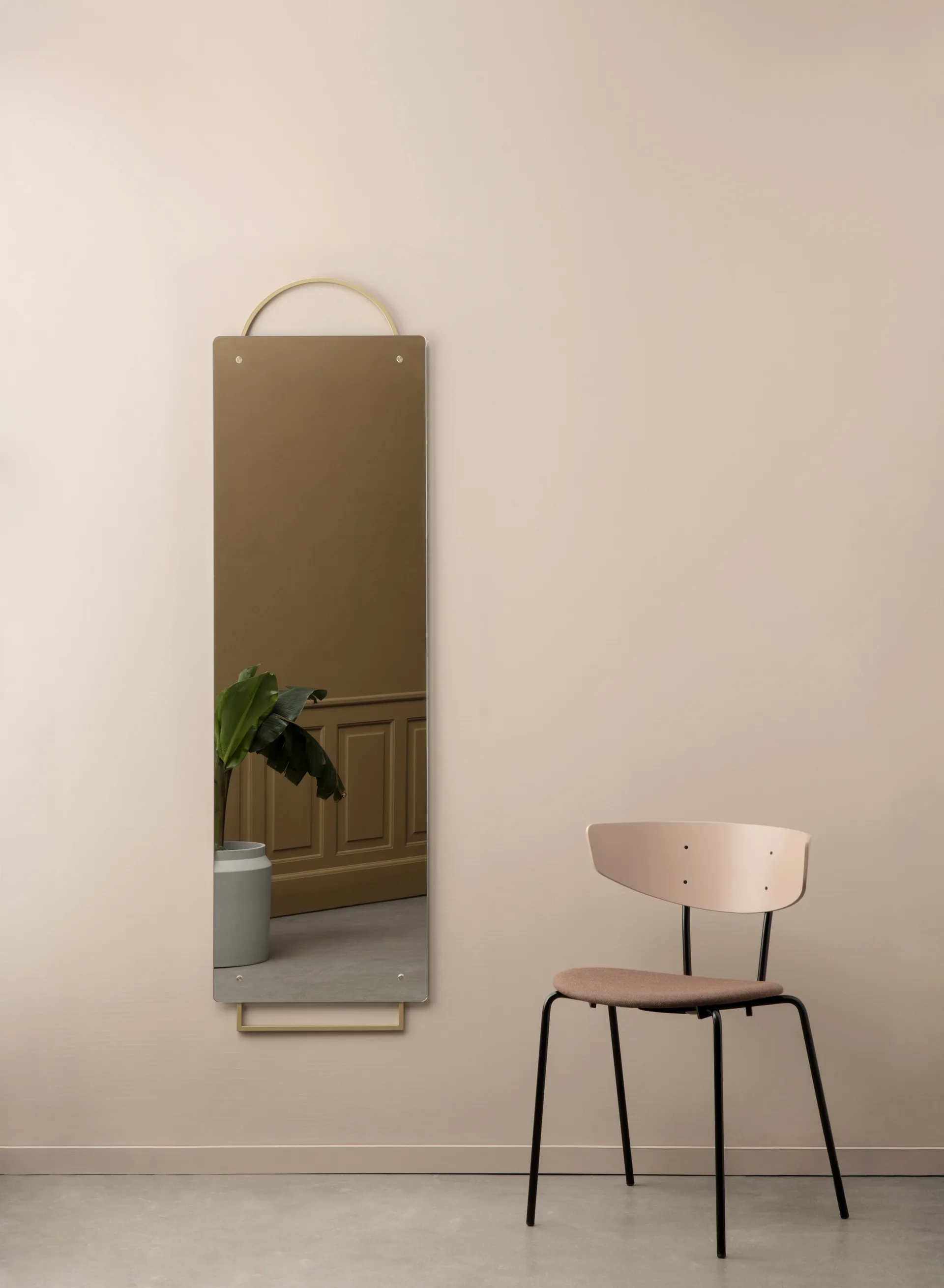 Miroir Adorn 159x45 cm, Laiton Ferm Living