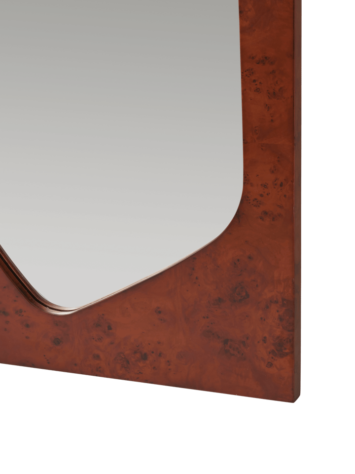 Miroir Folia, Dark stained burl, 135 cm Ferm Living