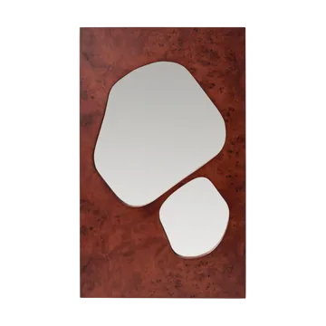 Miroir Folia - Dark stained burl, 82 cm - Ferm Living