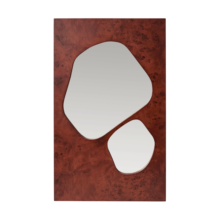 Miroir Folia - Dark stained burl, 82 cm - Ferm Living