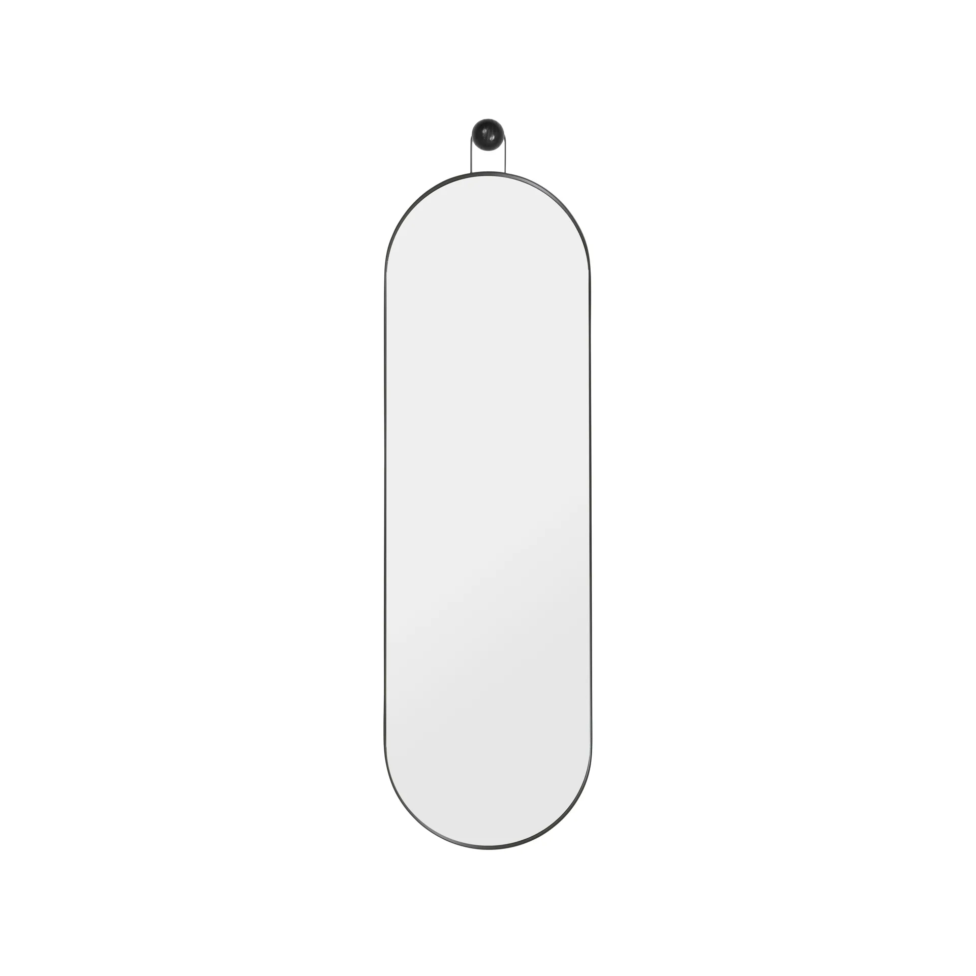 Miroir ovale Poise, noir Ferm Living